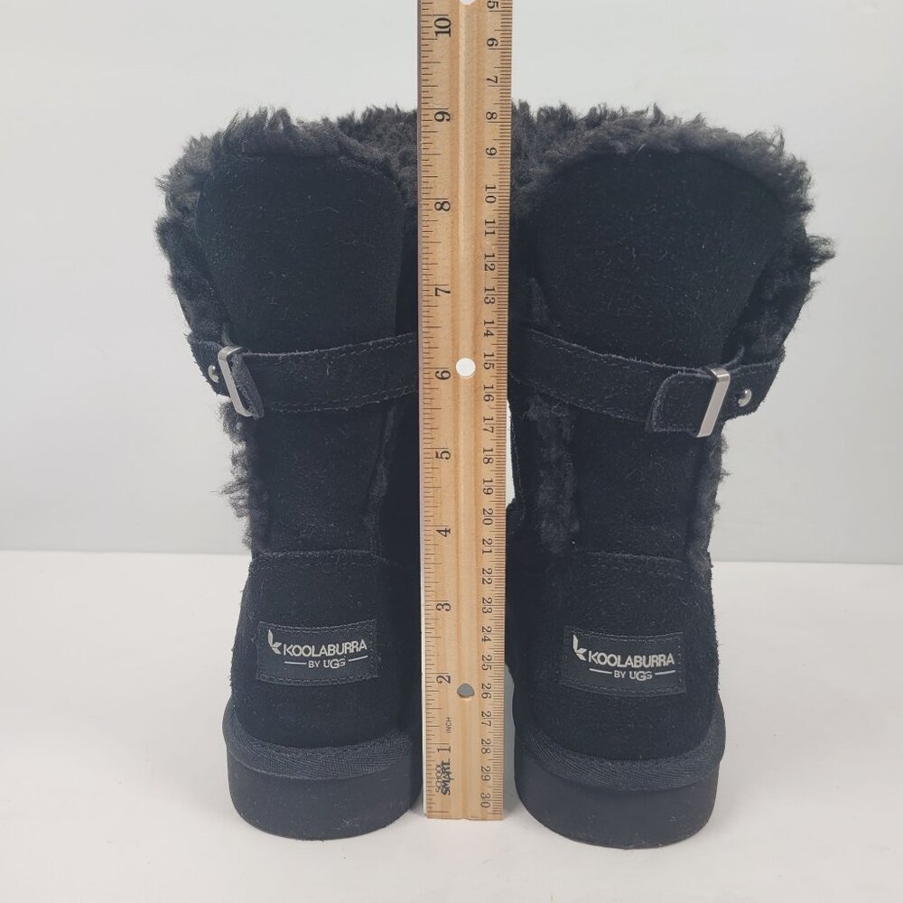 Koolaburra By UGG Women's Remley Short Black Suede Boots 1105792 US Size 6 - Picture 10 of 11